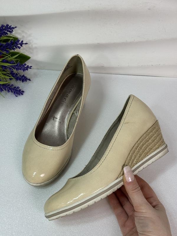 Women Tamaris Heels Beige Synthetic 36
