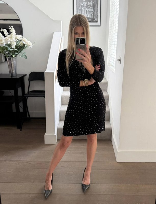 Женское Jimmy Choo Платье Чёрный Вискоза 38 / M /
