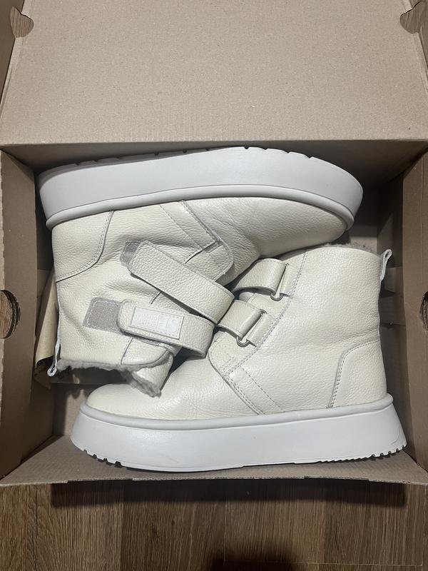 Women Stefano Boots Beige Leather 38