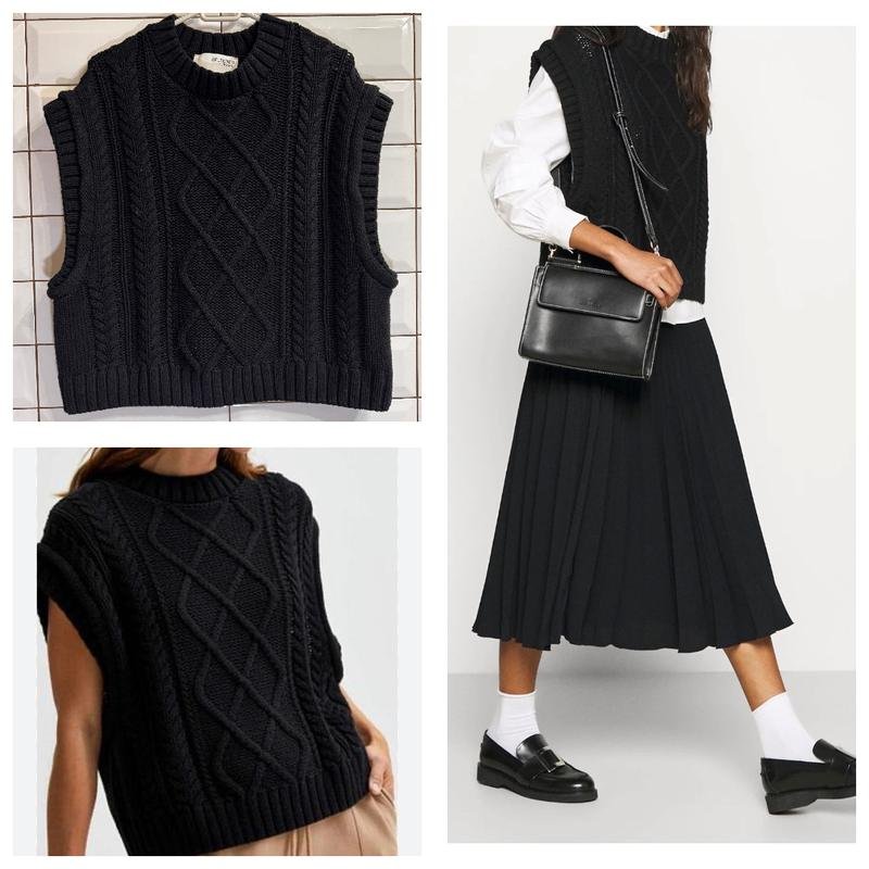 Damen Selected Femme Weste Schwarz 38 / M / 46