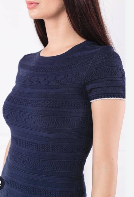 Damen Hugo Boss Kleid Marineblau Viskose 38 / M /