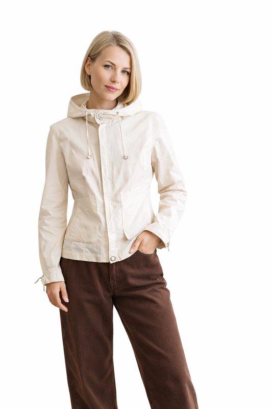 Женская Caractère Куртка Белая Хлопок 34 / XS / 42