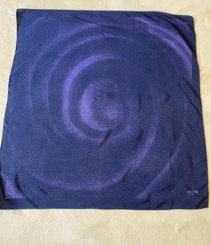 Women Cerruti Scarf Navy Silk