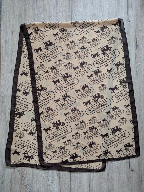 Женский Coach Шарф Коричневый Полиэстер