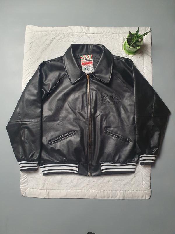 Men Cortez Jacket Black Artificial Leather M