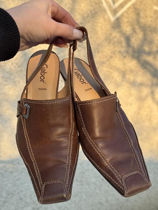 Femme Gabor Talons Marron Cuir 38.5