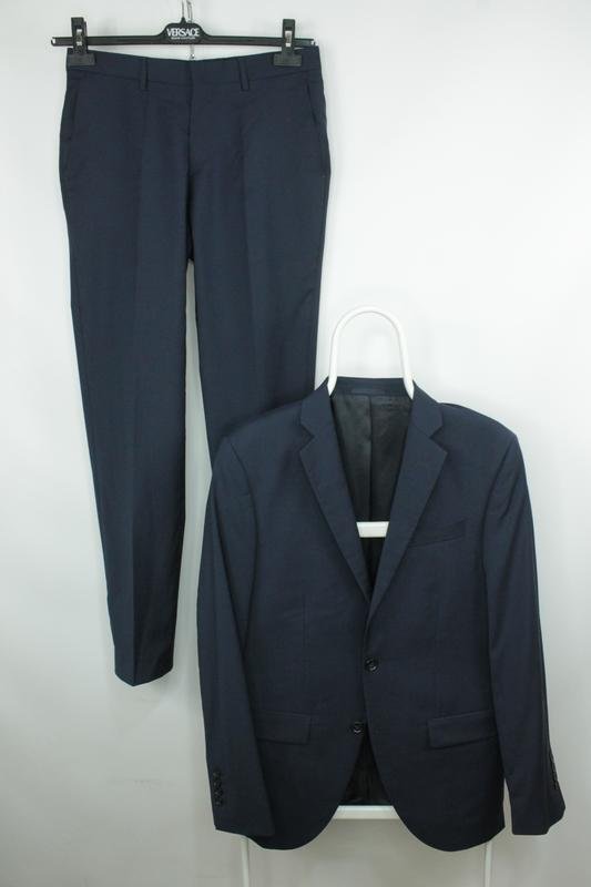 Uomo Hackett Completo Blu Navy Lana 36 / S / 44