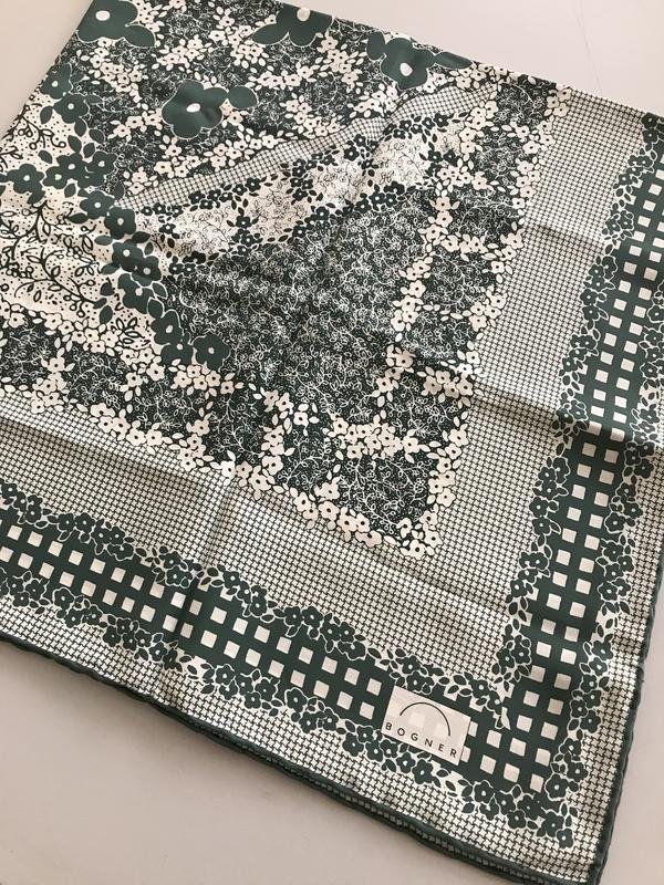 Damen Bogner Schal Grün Seide