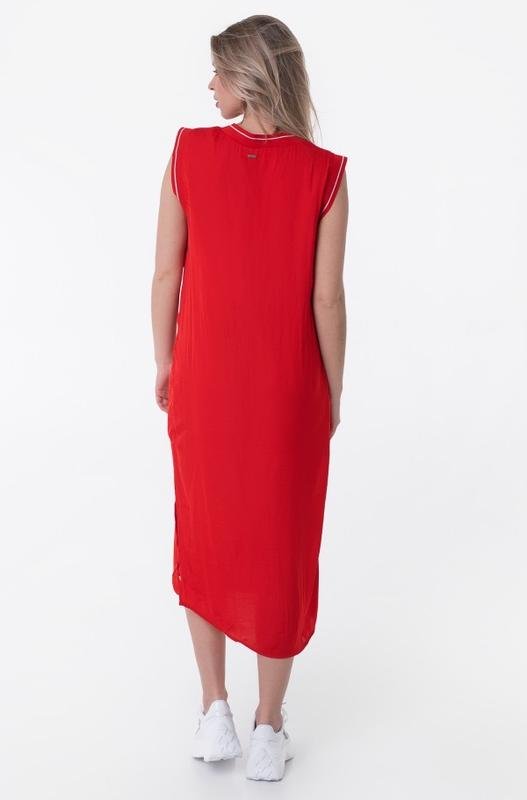 Femme Pepe Jeans Robe Rouge Viscose 40 / L / 48