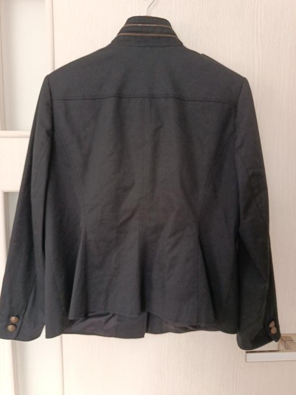 Femme Luca di Firenze Veste Militaire Noir Coton