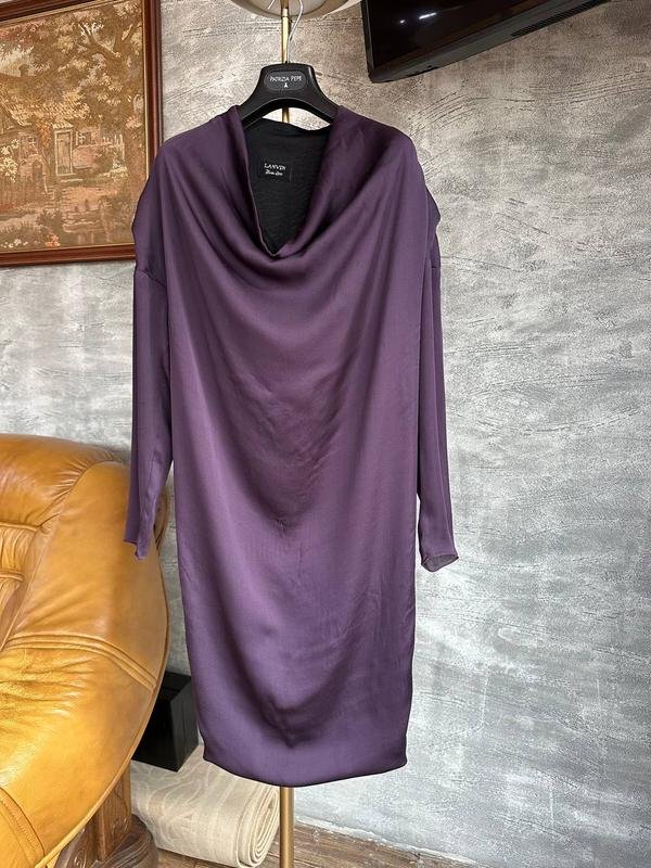 Женское Lanvin Платье Фиолетовое Шелк 36 / S / 44