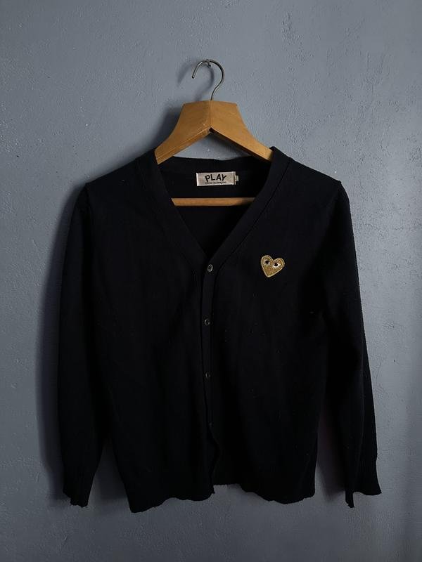 Women Comme des Garcons Sweater Black Wool 36