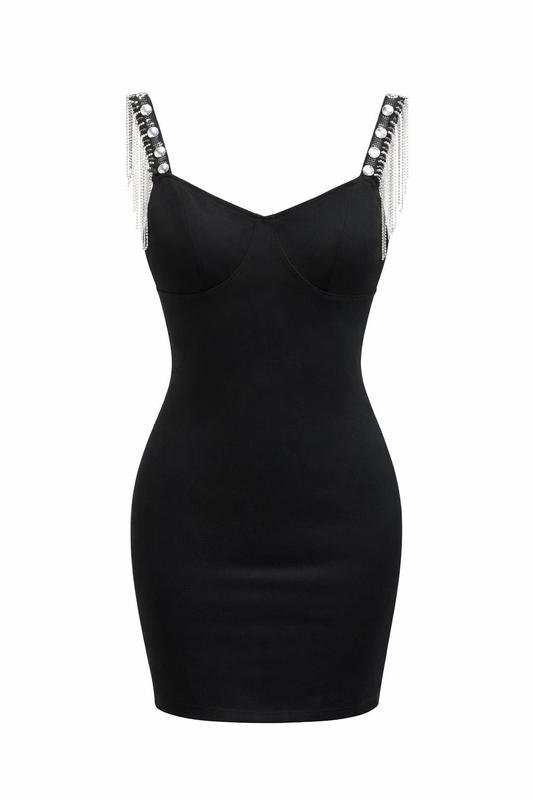 Damen Kleid Schwarz Strick 36 / S / 44