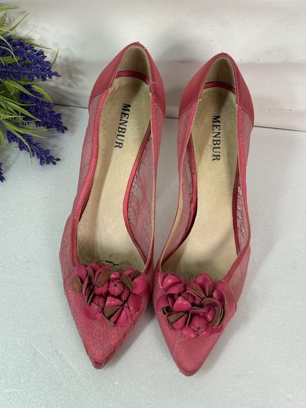 Femme Menbur Talons Rose Satin 39