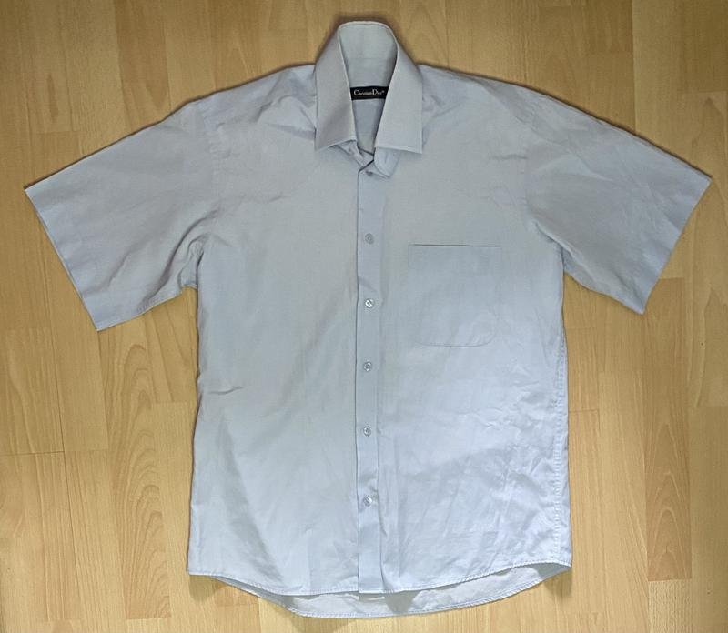 Мужской Christian Dior Рубашка Тёмно-синий Хлопок