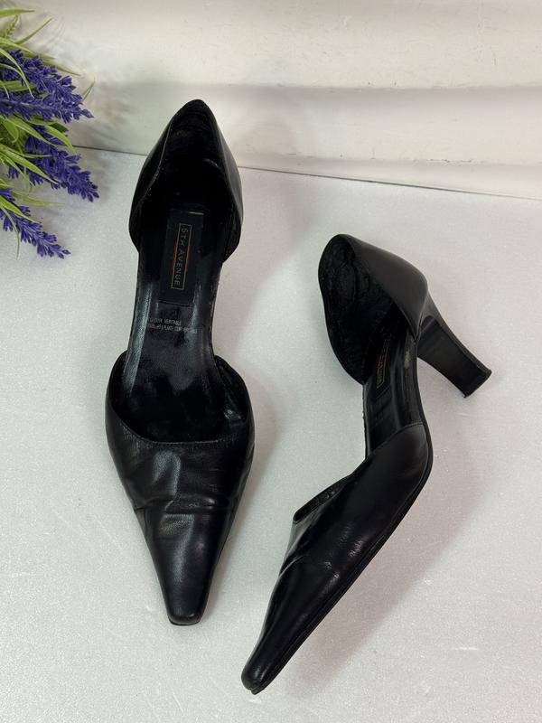 Femme 5th Avenue Talons Noir Cuir 38