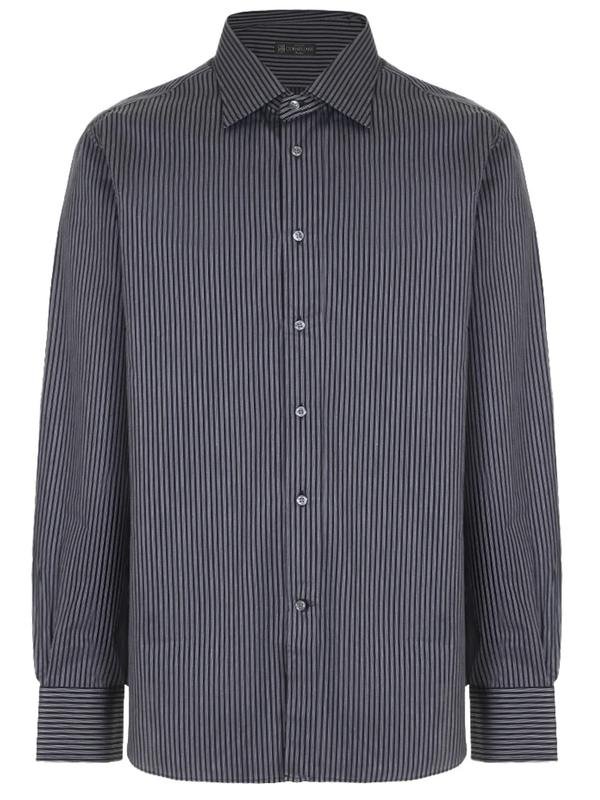 Homme Corneliani Chemise Noir Coton 38 / M / 46