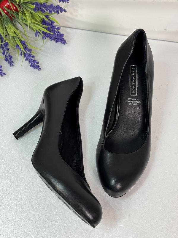 Femme 5th Avenue Talons Noir Cuir 36