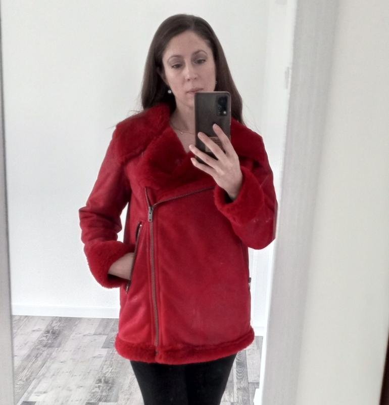 Femme Pepe Jeans Manteau Bourgogne Cuir