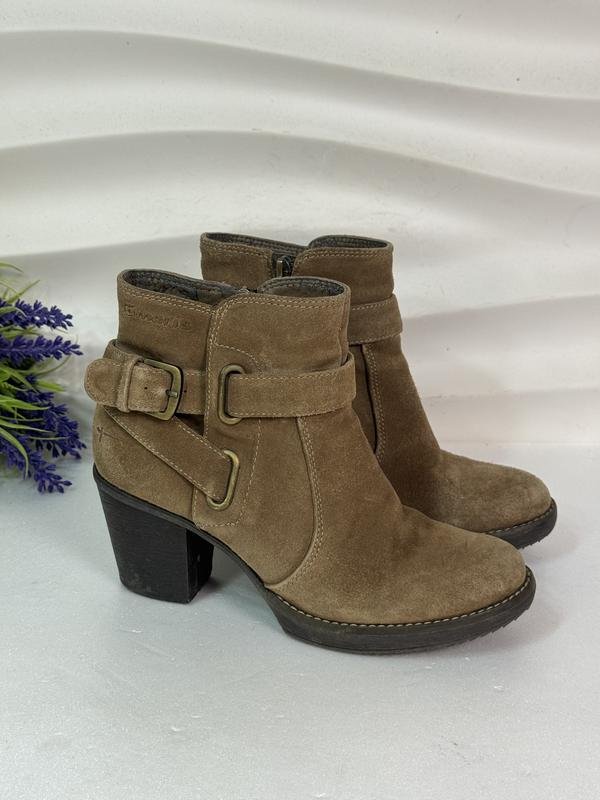 Women Tamaris Boots Brown Suede 36