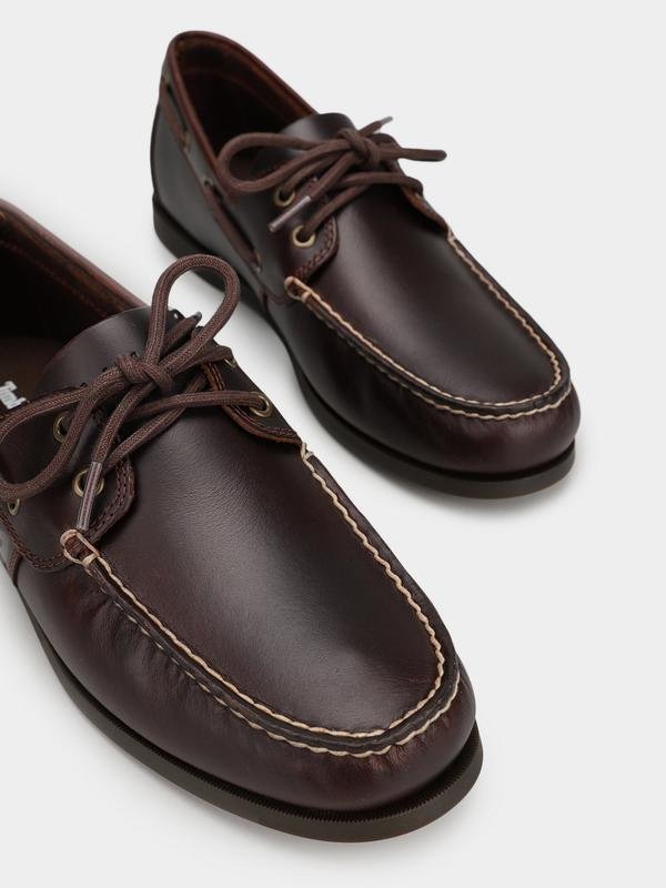 Homme Timberland Mocassins Marron Cuir 44