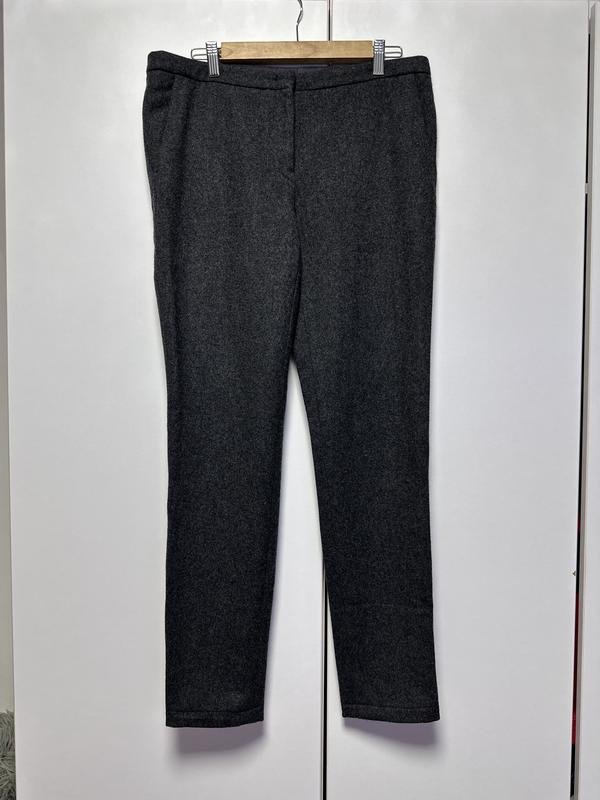 Donna Jil Sander Pantaloni Grigio Lana 38 / M / 46