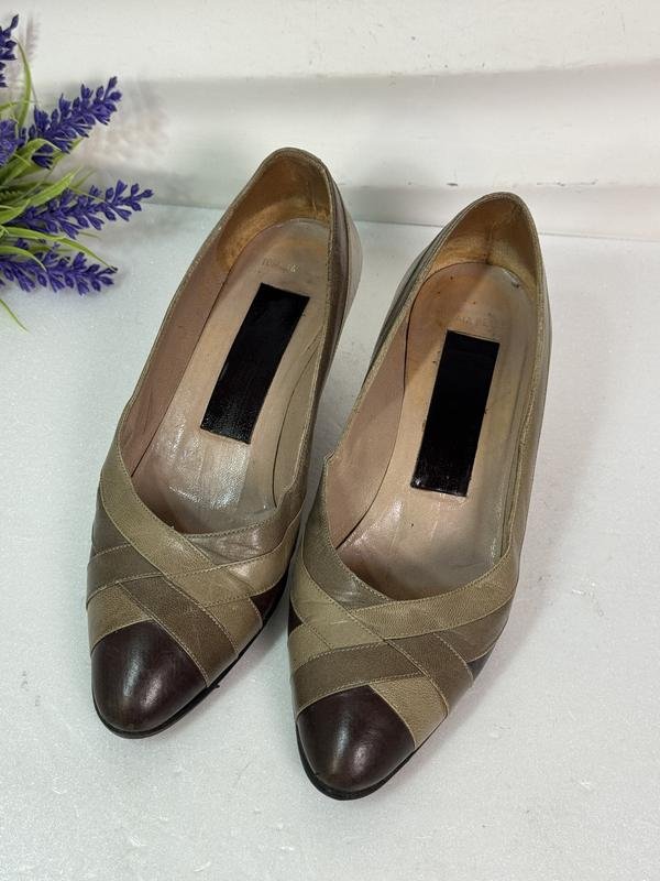Donna Vero Cuoio Tacchi Marrone Pelle 34,5