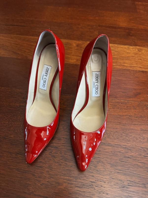 Женские Jimmy Choo Туфли Красные Кожа 39.5