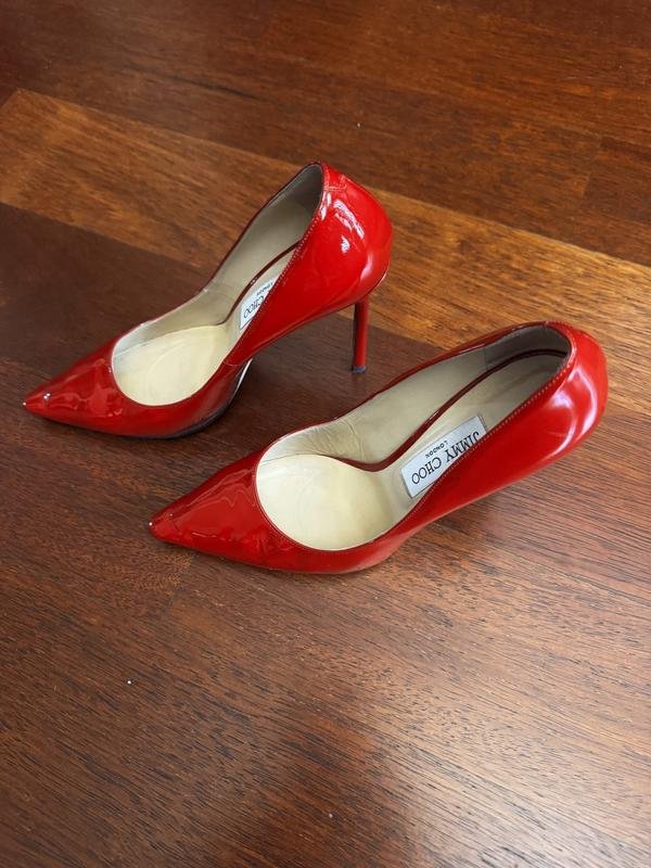 Женские Jimmy Choo Туфли Красные Кожа 39.5