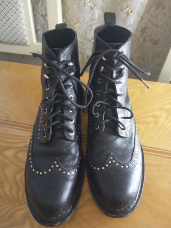 Donna Nub-handmade workshop Stivali Nero Pelle