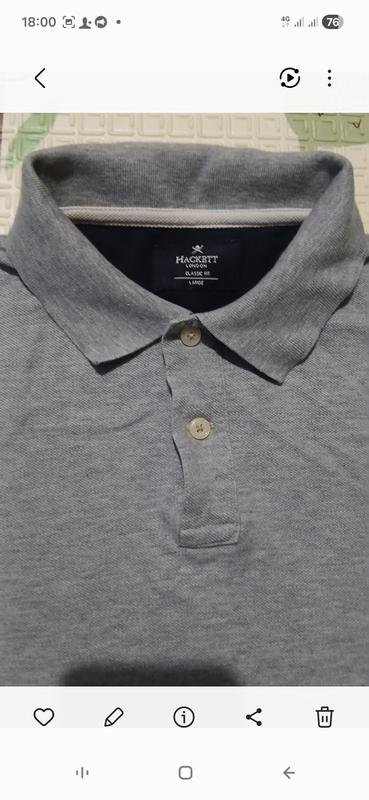 Uomo Hackett Polo Grigio 38 / M / 46