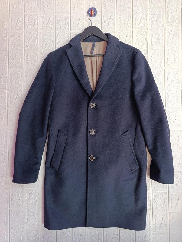 Men Selected Homme Coat Black Wool 36 / S / 44