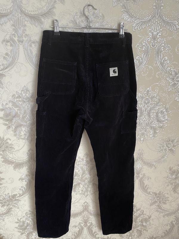 Женские Carhartt WIP Брюки Тёмно-синие Вельвет 34