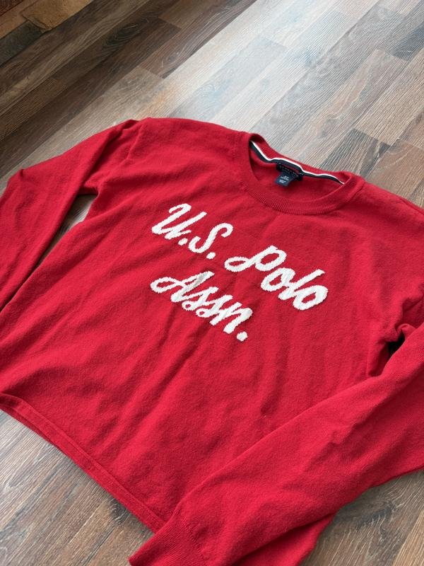 Donna U.S. Polo Assn Maglione Rosso Acrilico 34 /