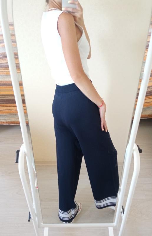 Donna Carolina Herrera Pantaloni Blu Navy Viscosa