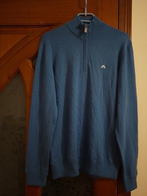Men J.Lindeberg Sweater Navy Wool 38 / M / 46