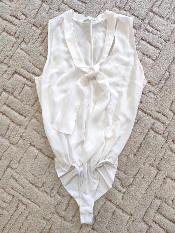 Женский Patrizia Pepe Боди Белый Шелк 34 / XS / 42