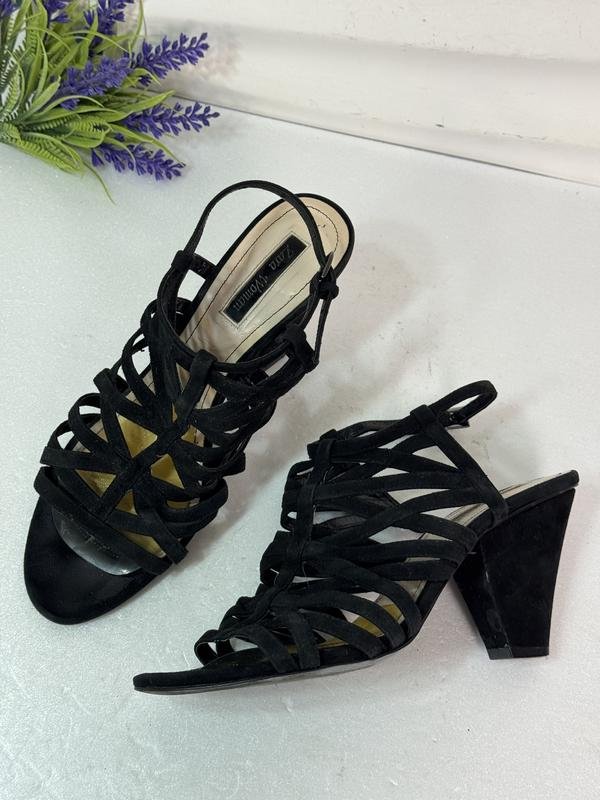 Donna ZARA Tacchi Nero Suede 40.5