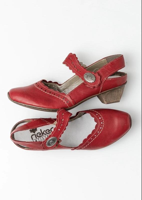 Женские Rieker Босоножки Красные Искусственная