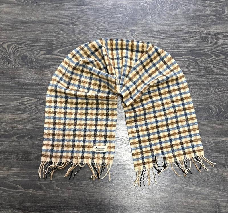 Men Aquascutum Scarf Multicolor Wool One size