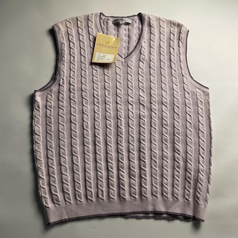 Femme Lyle & Scott Pull Lilas Coton 40 / L / 48