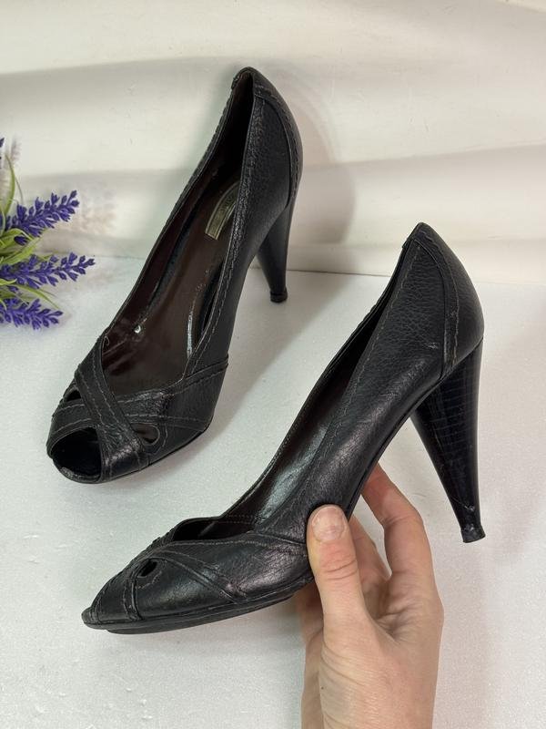 Donna ZARA Tacchi Marrone Pelle 39