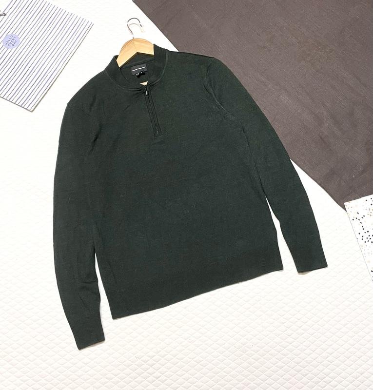 Homme Club Monaco Pull Kaki Laine 36 / S / 44