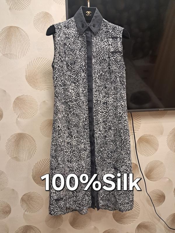 Damen Jason Wu Kleid Schwarz Seide S