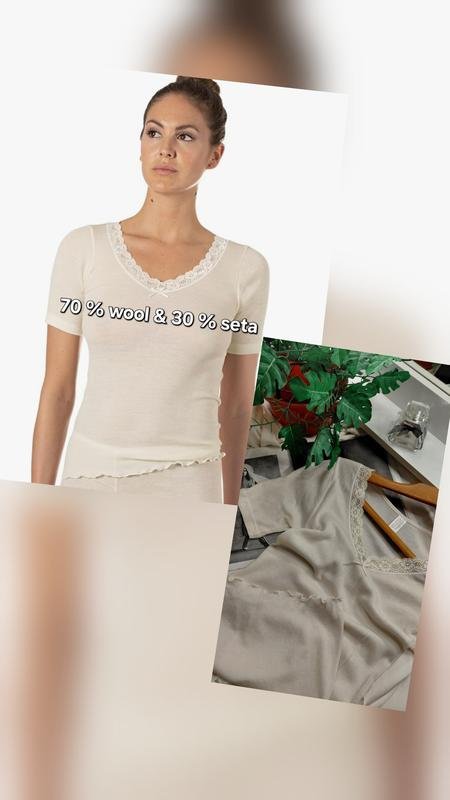 Damen Nina von C Thermoshirt Weiß Wolle 38 / M /