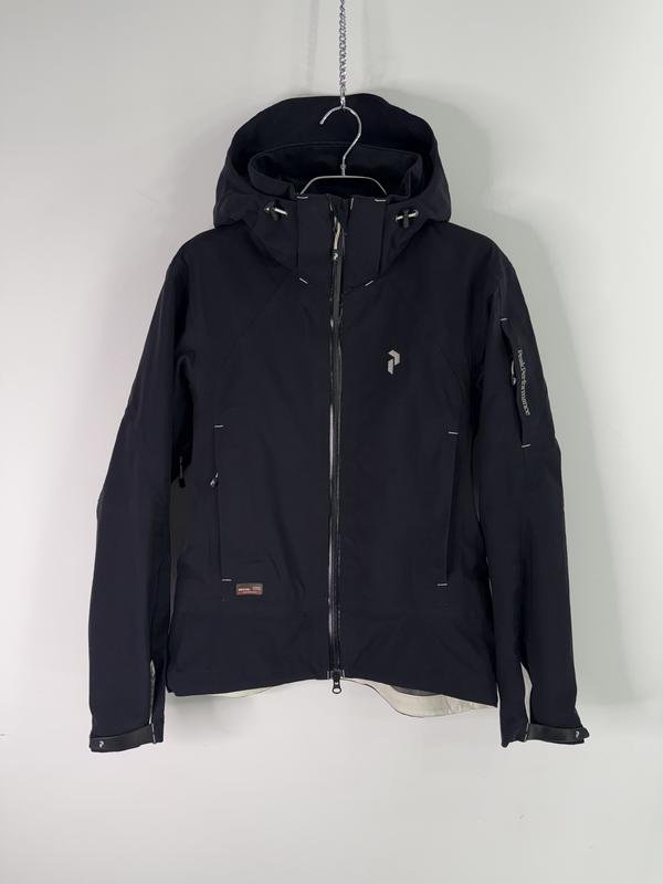 Damen Peak Performance Jacke Schwarz Nylon 36 / S