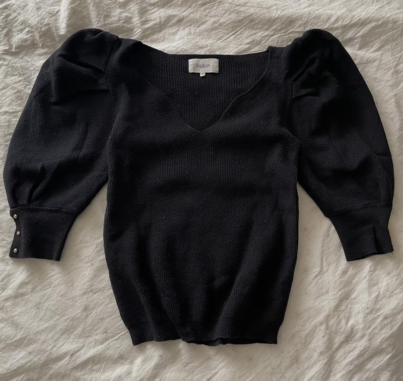 Women Ba&sh Sweater Black Wool 36