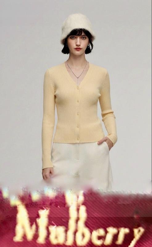 Damen Mulberry Pullover Beige Alpaka 40 / L / 48