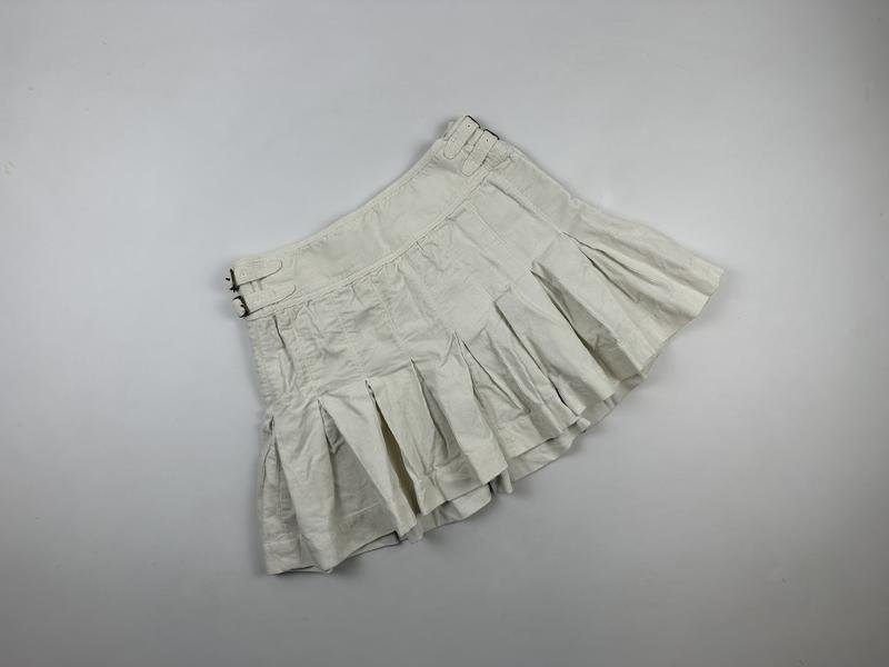 Damen Polo Jeans Rock Beige Samt S