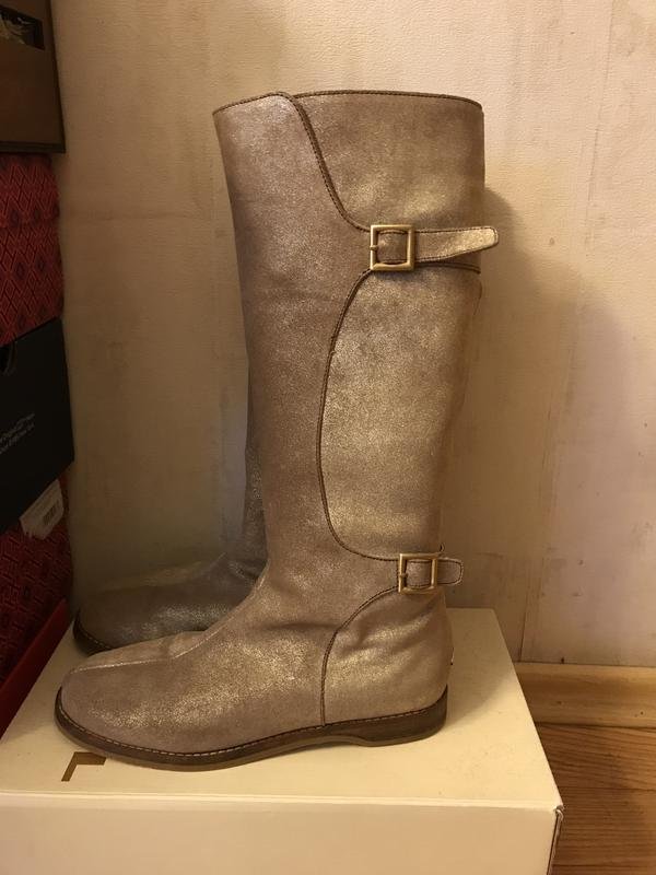 Женские Jimmy Choo Сапоги Золотистый Замша 36.5